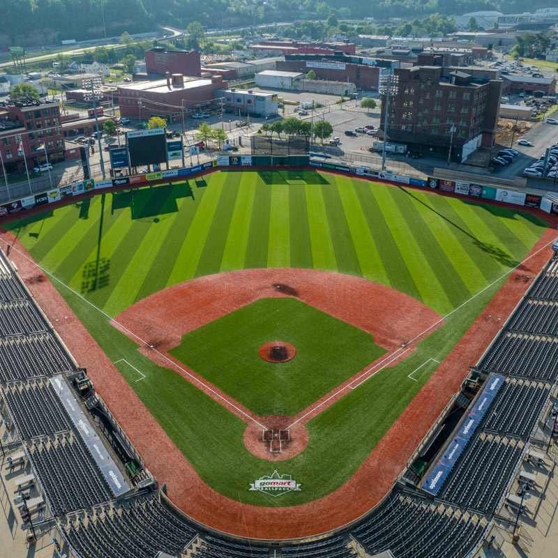 Power Park Baseball Field Aerial Photography of the Power Park Baseball Field in Charleston, WV by UA-Visions