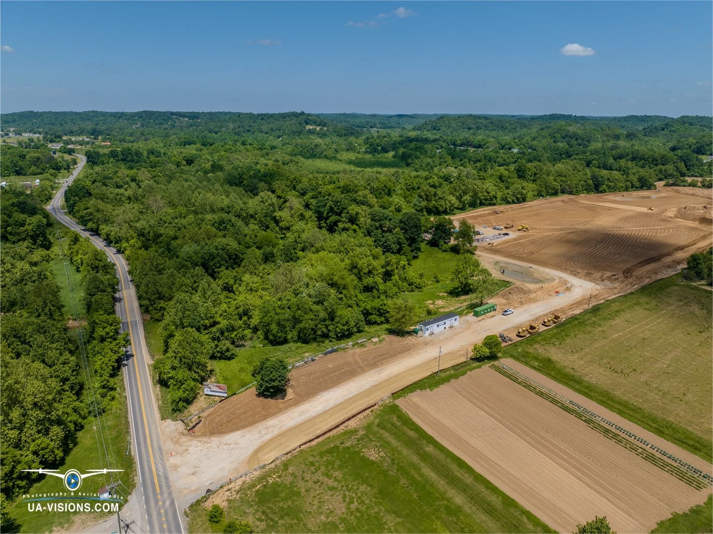 UA-Visions delivers an eagle's overview of Ashton's SDRS project, where industry and nature converge in progress.