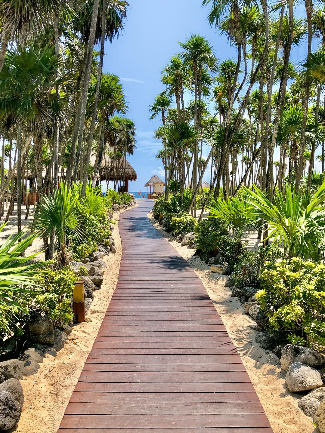 A path of wooden planks leading us out to the edge of our vacation and the start of our journey. Leading Lines Example