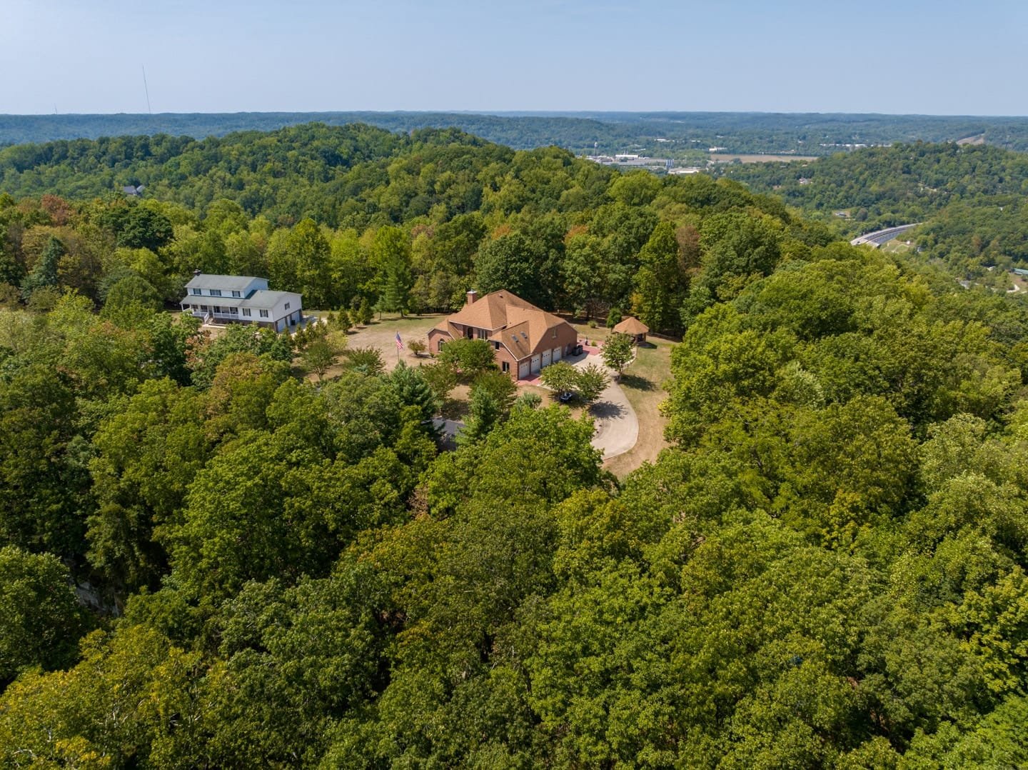 200ft Aerial view of a residential real estate listing on Moriah Drive