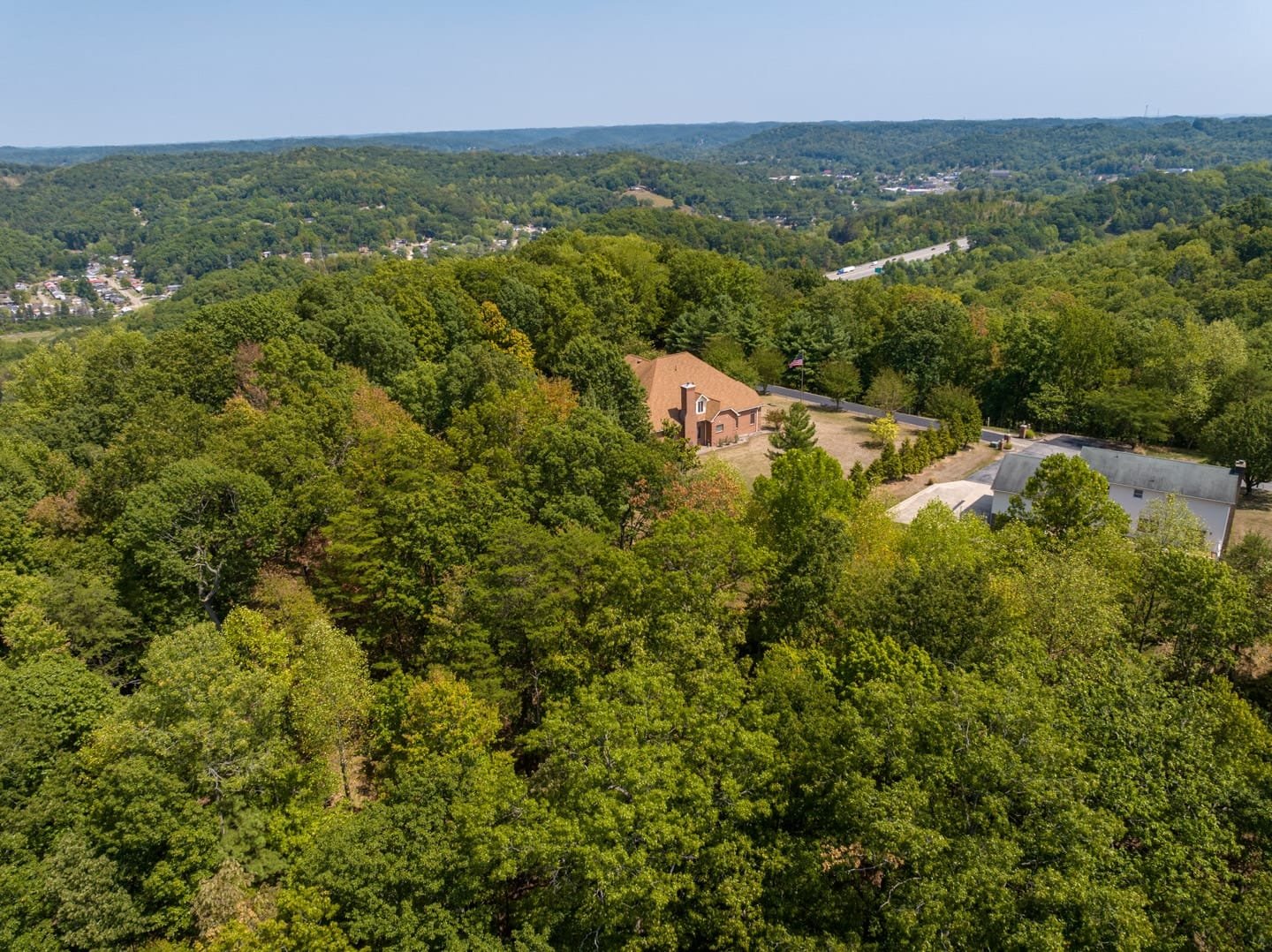 200ft Aerial view of a residential real estate listing on Moriah Drive