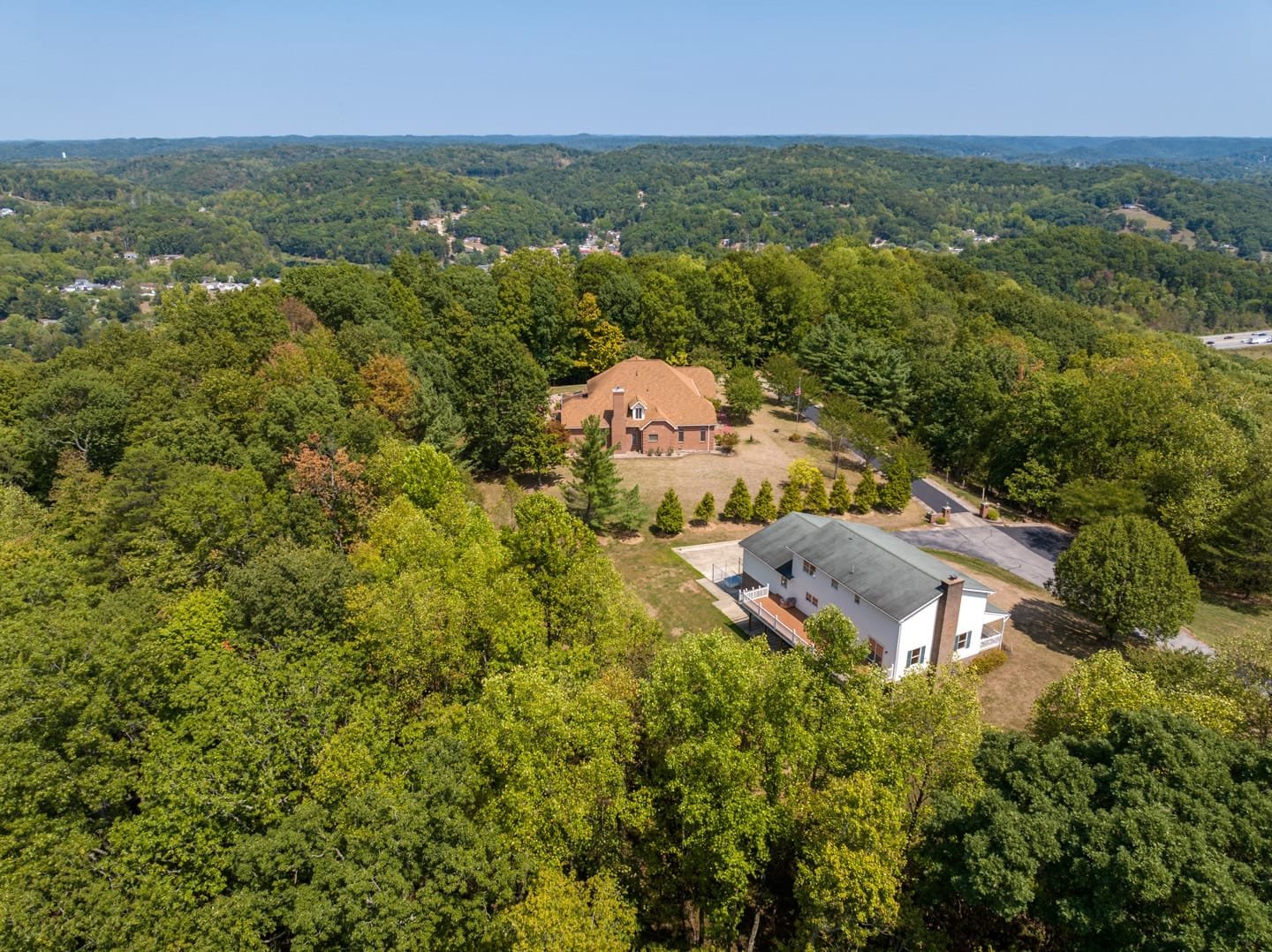 200ft Aerial view of a residential real estate listing on Moriah Drive