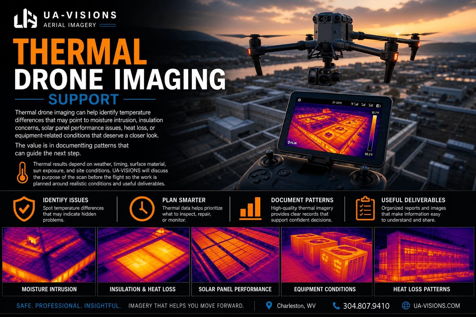 Thermal-Drone-Imaging UA-Visions thermal drone imaging
