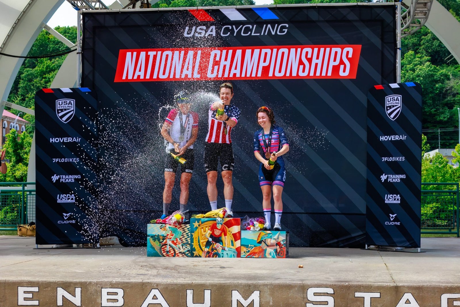 USA Cycling 2025 Photography and Video Athletes on the USA Cycling National Championships podium